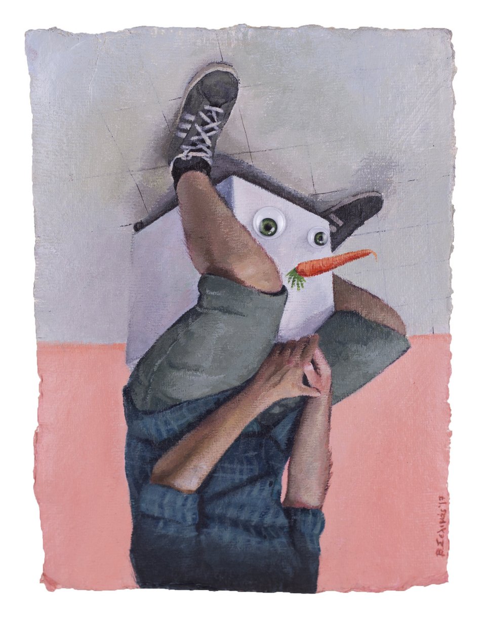 Reality, ακρυλικά σε χαρτί, 21x15cm, 2017