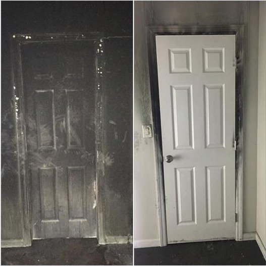 Η ίδια πόρτα από την εξωτερική και την εσωτερική πλευρά