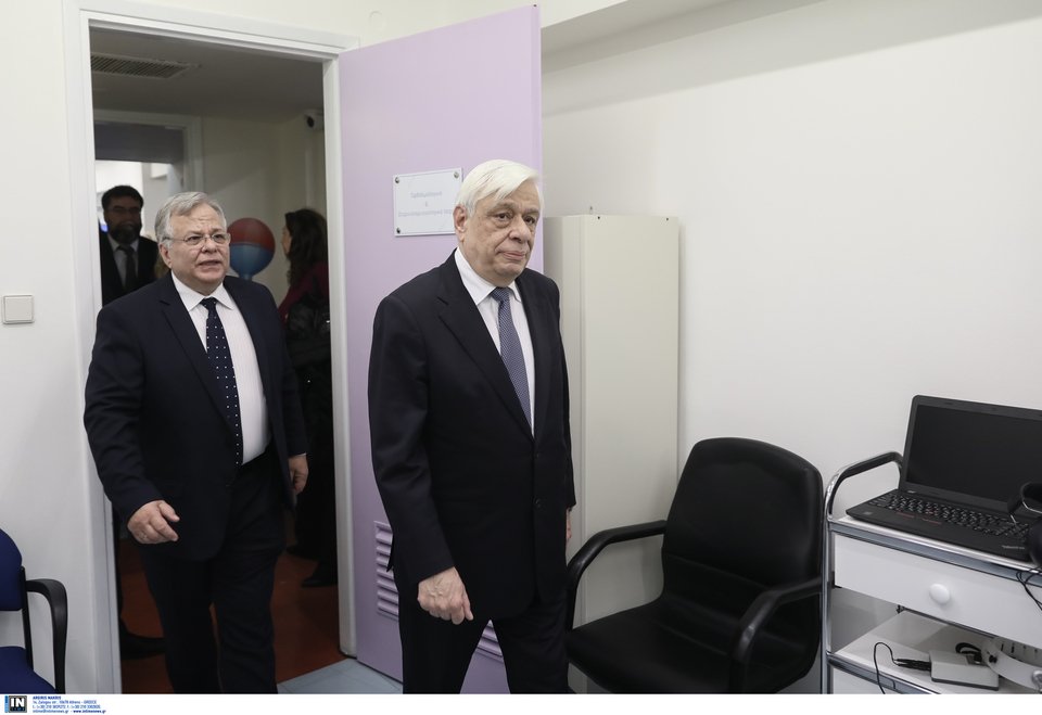 Ο Πρόεδρος της Δημοκρατίας με τον Πρόεδρο του Χαμόγελου του Παιδιού