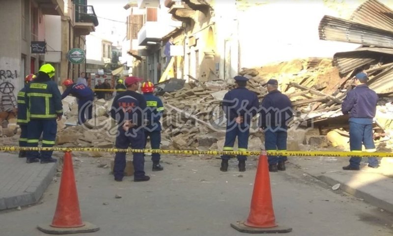 Κατέρρευσε κτίριο στη Λευκωσία -Ερευνες για τυχόν εγκλωβισμένους [εικόνες] | iefimerida.gr 2