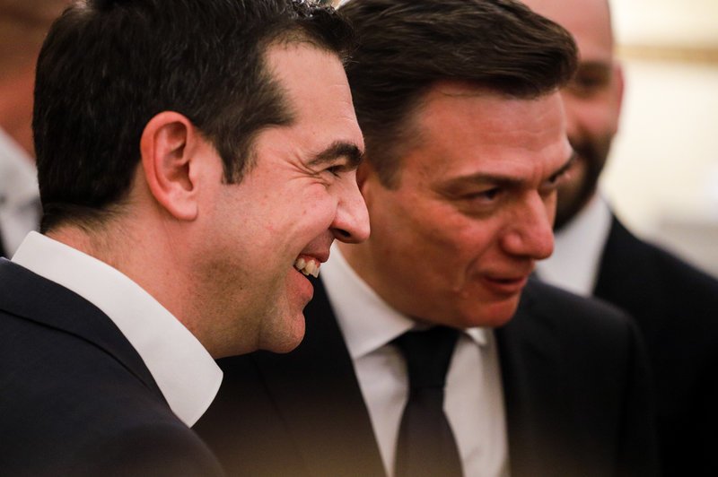Ο Αλέξης Τσίπρας με τον Θάνο Μωραΐτη