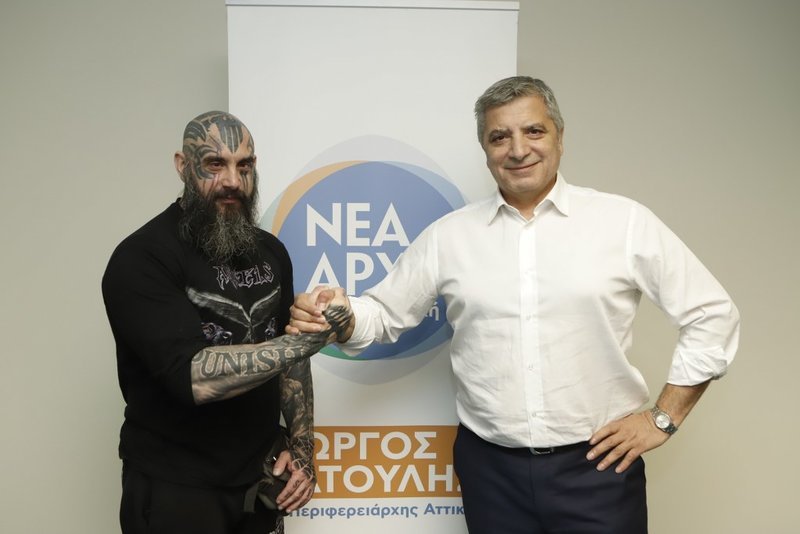Ο Παναγιώτης Μήλας με τον Γιώργο Πατούλη / Φωτογραφία: «Νέα Αρχή για την Αττική»