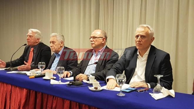 Από δεξιά: Γ. Ραγκούσης, Δ. Παπαδημούλης, Φ. Κουβέλης