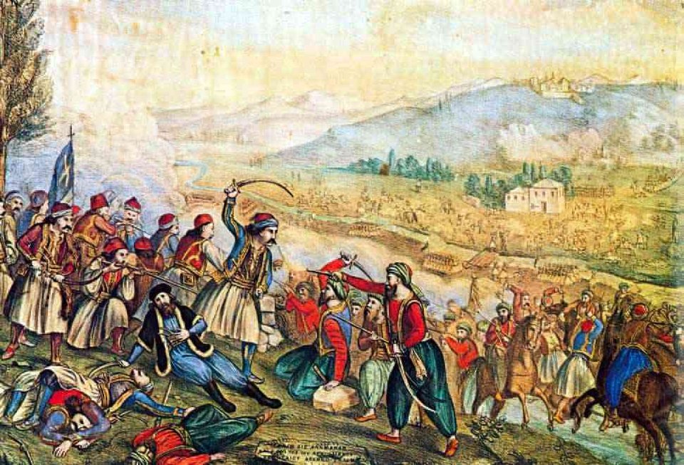 Τοιχογραφία της Επαναστάσης του 1821.