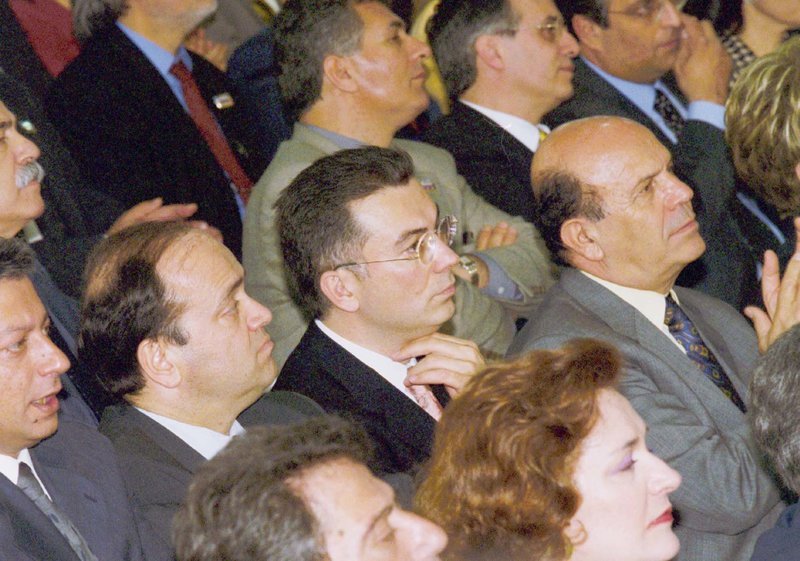 Ο Θόδωρος Ρουσόπουλος και δεξιά του ο Σάββας Τσιτουρίδης -Φωτογραφία: Τατιάνα Μπόλαρη/Eurokinissi