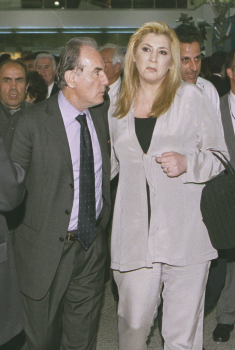 Ο Κίμων Κολούρης και η Δήμητρα Λιάνη-Παπανδρέου -Φωτογραφία: Τατιάνα Μπόλαρη/Eurokinissi