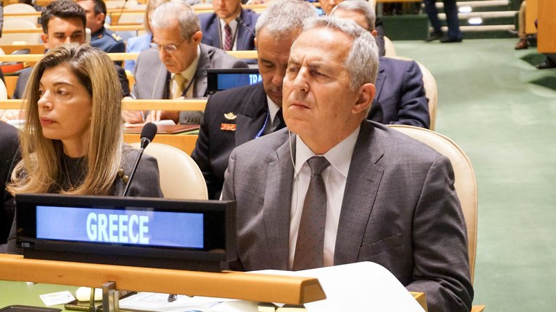 Ο υπ. Αμυνας Ευ. Αποστολάκης στην σύνοδο του ΟΗΕ (EUROKINISSI/ΥΕΘΑ)