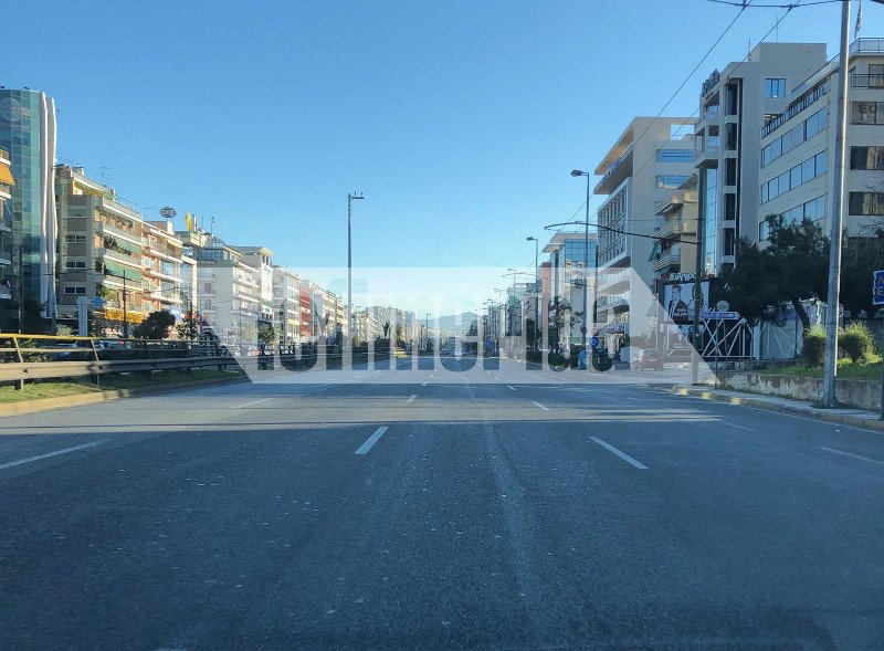 Η λεωφόρος Συγγρού στο ύψος της Νέας Σμύρνης