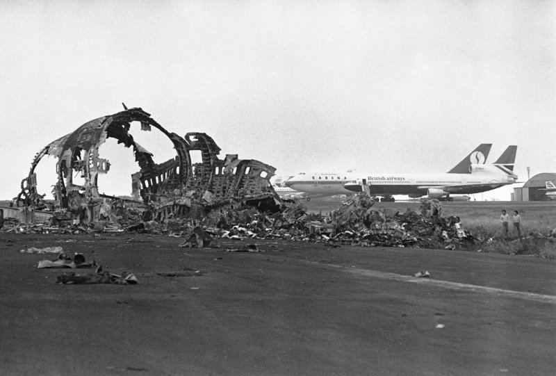 Καμμένο τμήμα από την άτρακτο του Boeing της Pan Am