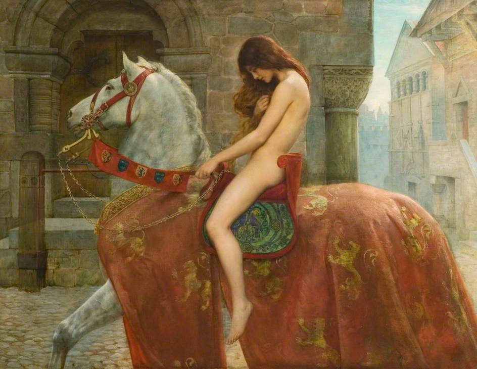Η Λαίδη Γκοντάιβα σε πίνακα του John Collier (Φωτογραφία: Wikipedia)