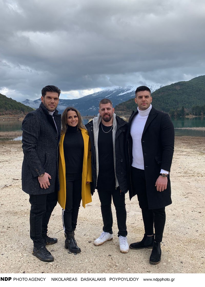 Η Σόφη Πασχάλη στα γυρίσματα του νέου βίντεοκλιπ των Droulias Brothers