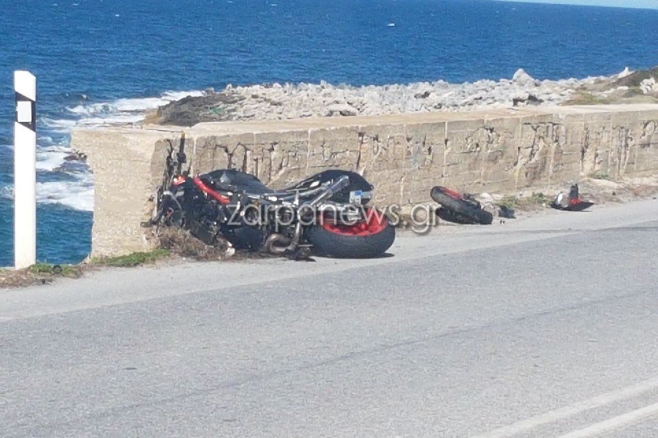 Σοβαρό τροχαίο στην Εθνική Οδό Χανίων-Ρεθύμνου – Συγκρούστηκαν μηχανές [εικόνες] | iefimerida.gr 2