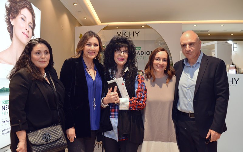 Mαρία Κουλουρίδου, Product Manager VICHY, Άννα Παγούνη Δερματολόγος, Μαρία Καρδάση, Αννα Μαρία Παπίρη, Δημοσιογράφος-Συγγραφέας Τόλης Γιακουμάκης, Kυτταρικός Βιολόγος, Επιστημονικός Διευθυντής Vichy.