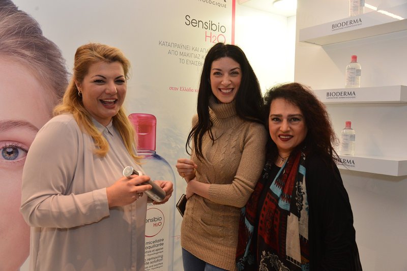 Αλεξάνδρα Βενούκα, Brand Manager Division Bioderma, Άντζελα Ευριπίδη, Σάντυ Γκαβέρα.