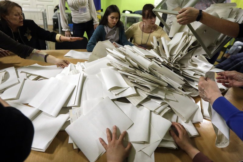 Καταμέτρηση ψήφων στην Ουκρανία