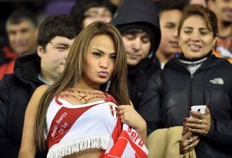 Στριπτίζ για χάρη της πρόκρισης του Περού από μοντέλο στην εξέδρα [εικόνες & βίντεο] | iefimerida.gr 1