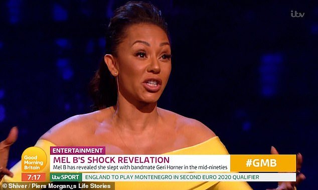 Η Mel B στην εκπομπή «Life Stories», όπου έκανε τις αποκαλύψεις.