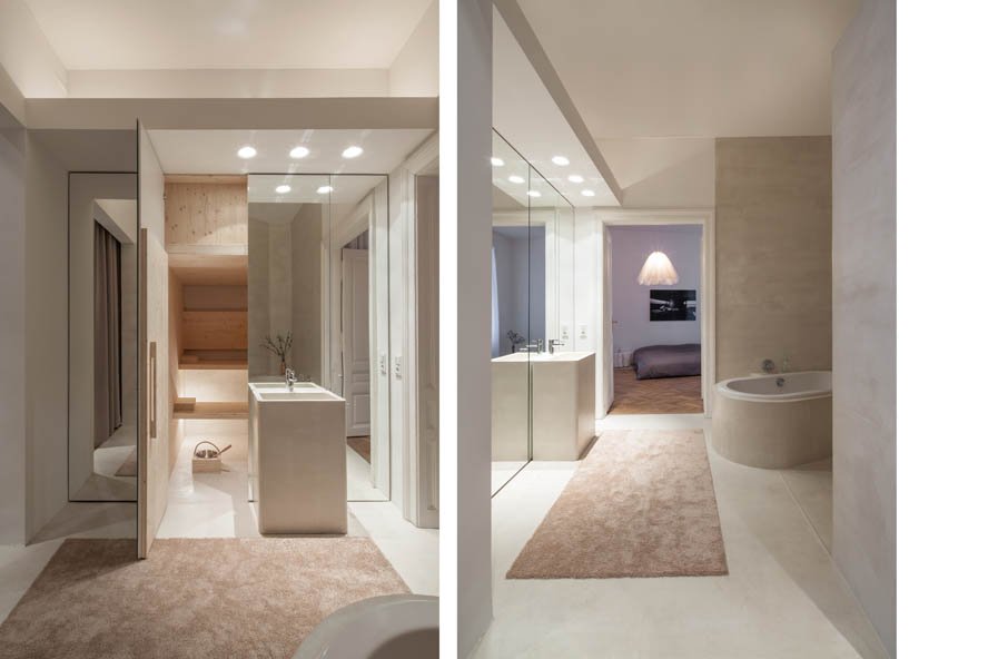 Πώς ένα σπίτι του 19ου αιώνα με δρύινα πατώματα και σκαλιστά ταβάνια μεταμορφώθηκε σε σύγχρονο μίνιμαλ διαμέρισμα [εικόνες] | iefimerida.gr 11