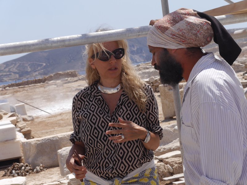 Με τον Μαρμαροτεχνίτη Γιαννούλη Σκαρή στο Δεσποτικό