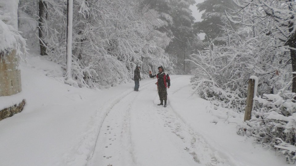«Ασπρισε» η Σκόπελος - Το χιόνι άγγιξε το ένα μέτρο [εικόνες] | iefimerida.gr 2