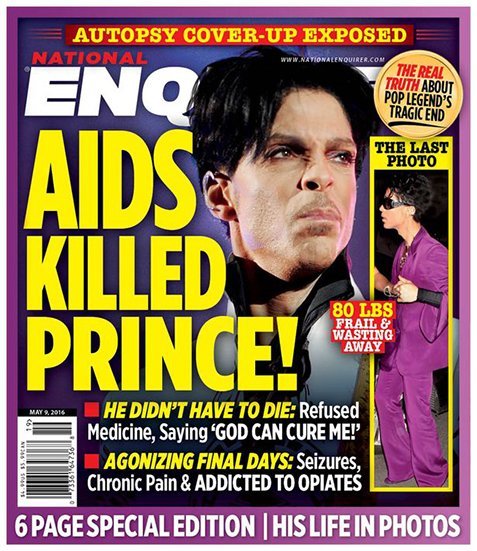«Το AIDS σκότωσε τον Prince» -Τι αναφέρει αμερικανικό περιοδικό [εικόνα] | iefimerida.gr 0
