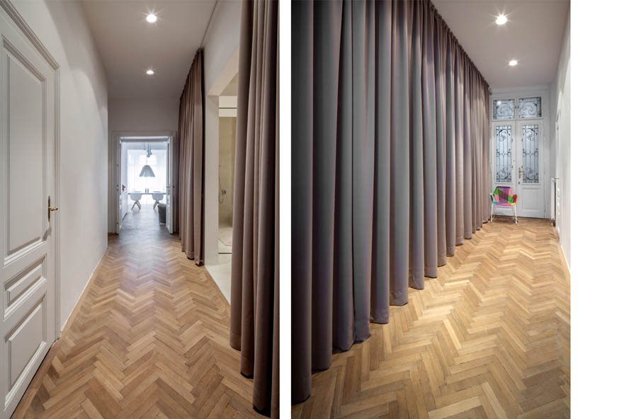 Πώς ένα σπίτι του 19ου αιώνα με δρύινα πατώματα και σκαλιστά ταβάνια μεταμορφώθηκε σε σύγχρονο μίνιμαλ διαμέρισμα [εικόνες] | iefimerida.gr 10