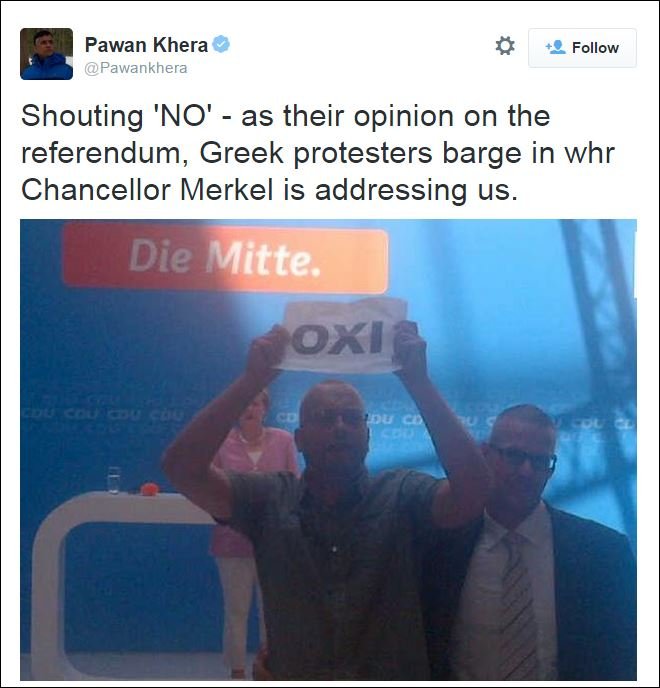 Ακτιβιστής διακόπτει ομιλία της Μέρκελ -Εκείνη απαντά «Ναι» στα ελληνικά [εικόνες & βίντεο] | iefimerida.gr 2