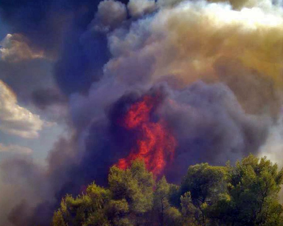 Υπό μερικό έλεγχο η φωτιά στα Λευκάκια Ναυπλίου [εικόνες]  | iefimerida.gr 0