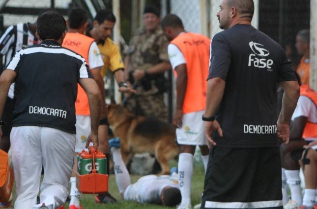 Σκύλος δάγκωσε ποδοσφαιριστή κατά την διάρκεια του αγώνα [εικόνες] | iefimerida.gr 0