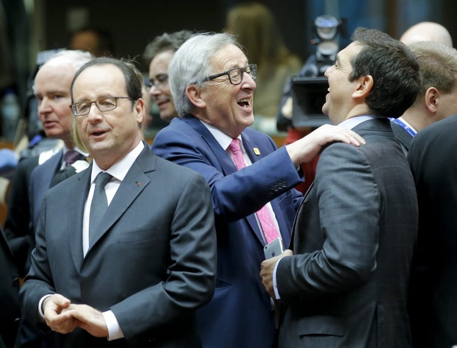 Τα γέλια του Τσίπρα με Μέρκελ και Γιούνκερ πριν τη Σύνοδο Κορυφής [εικόνες] | iefimerida.gr 4