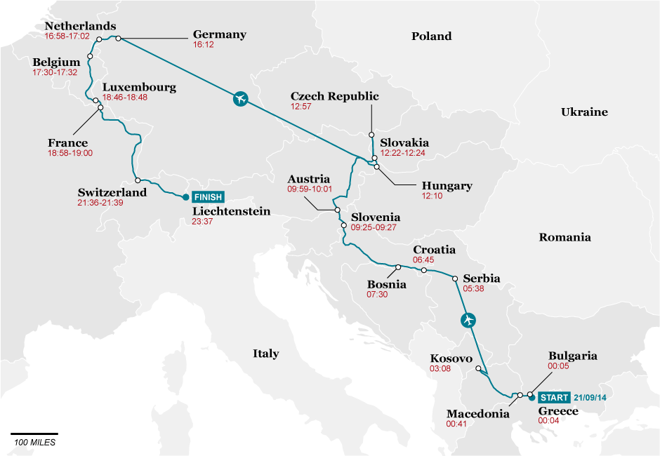 Ο γύρος της Ευρώπης σε 24 ώρες: Τρεις Νορβηγοί το έκαναν, ξεκινώντας από την Ελλάδα [εικόνες] | iefimerida.gr 0