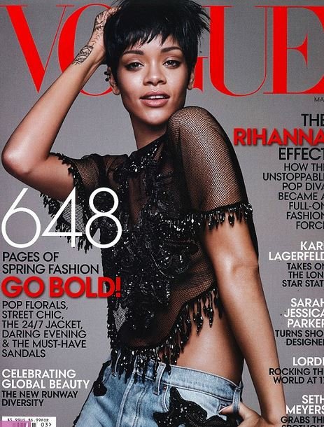 Το «γυμνό» εξώφυλλο της Rihanna -Πόζαρε στην Vogue χωρίς μακιγιάζ [εικόνα] | iefimerida.gr 0