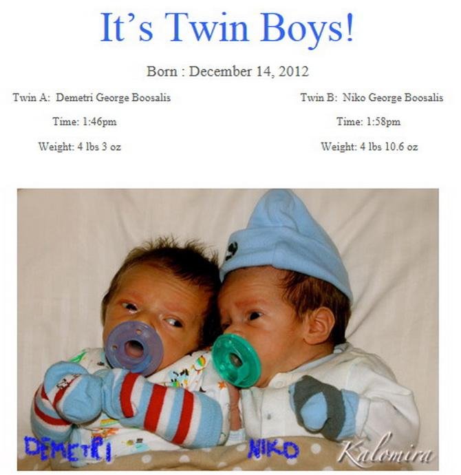 Τα δίδυμα της Καλομοίρας στο φωτογραφικό τους ντεμπούτο [εικόνα]  | iefimerida.gr 0