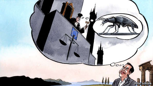 Σκίτσο του Εconomist: Ο Τσίπρας ως ήρωας του Κάφκα [εικόνα] | iefimerida.gr 0