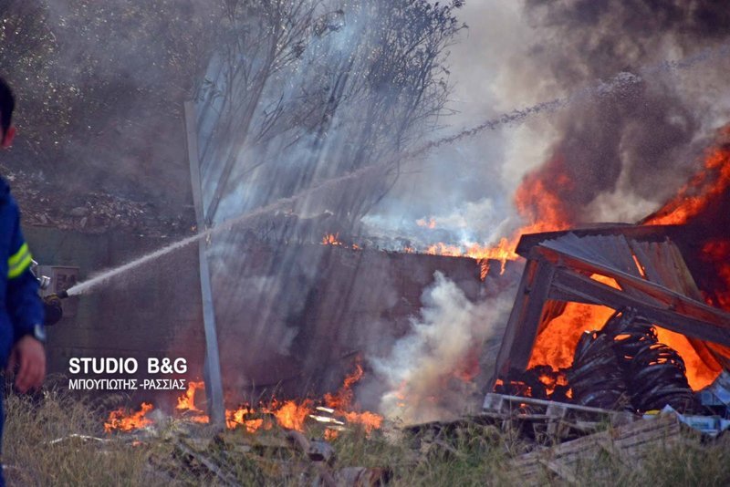 Αργος: Μεγάλη πυρκαγιά σε τυροκομείο [εικόνες] | iefimerida.gr 1