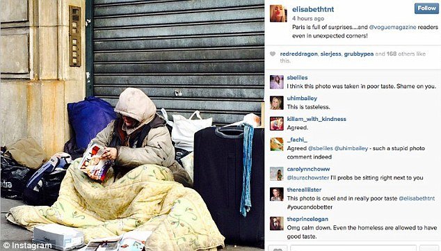 Την έκραξε η υφήλιος -Το άστοχο σχόλιο συντάκτριας της Vogue για άστεγη που διάβαζε το περιοδικό [εικόνες] | iefimerida.gr 0