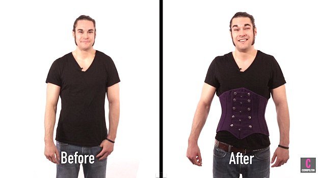 Κάν' το όπως η Κιμ: Αντρες δοκιμάζουν κορσέδες μέσης για πρώτη φορά [εικόνες & βίντεο] | iefimerida.gr 3