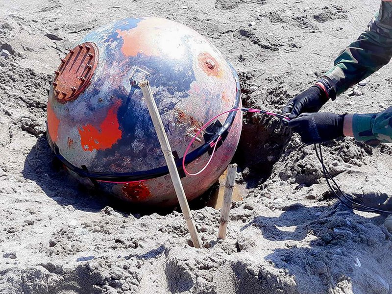 Εξουδετέρωσαν με ελεγχόμενη έκρηξη δύο νάρκες του Β’ Παγκοσμίου Πολέμου σε Μεσολόγγι και Καβάλα [εικόνες] | iefimerida.gr 1