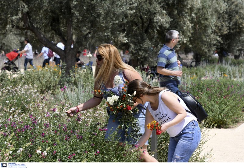 Εστησαν σκηνές και έβγαλαν ταπεράκια στο Κέντρο Πολιτισμού Ιδρυμα Νιάρχος [εικόνες] | iefimerida.gr 3