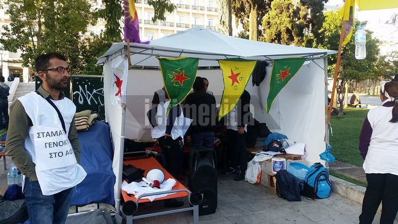 Απεργία πείνας Κούρδων στο Σύνταγμα για το Αφρίν [εικόνες & βίντεο] | iefimerida.gr 3