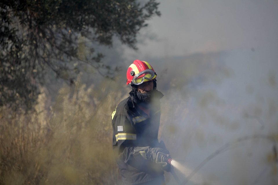 Η μάχη με τις φλόγες που έδωσαν κάτοικοι και πυροσβεστική στο Μαρκόπουλο μέσα από εικόνες | iefimerida.gr 1