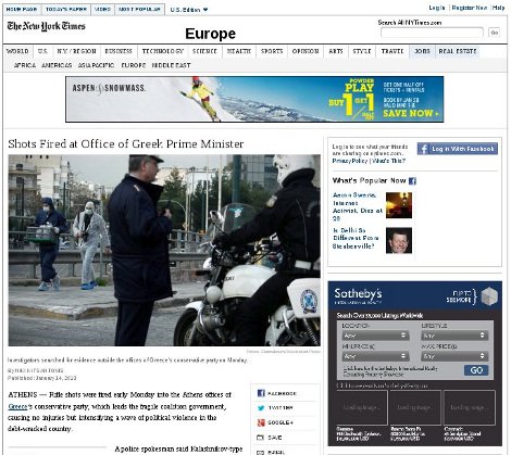 Εκτενής παρουσίαση των περιστατικών βίας στην Αθήνα από τους New York Times | iefimerida.gr 0