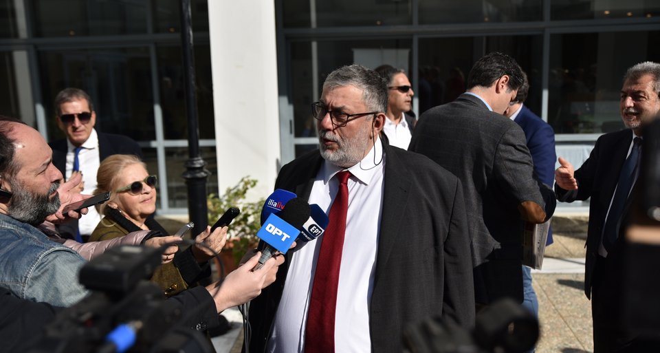 Ο κ. Ζαφειρόπουλος σε δηλώσεις του προς εκπροσώπους των Μέσων Ενημέρωσης, στο περιθώριο του “Οlympia Forum”.