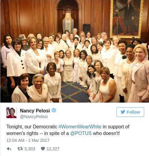 Οι «λευκές σουφραζέτες» του Δημοκρατικού Κόμματος υποδέχτηκαν τον Τραμπ [εικόνες] | iefimerida.gr 2