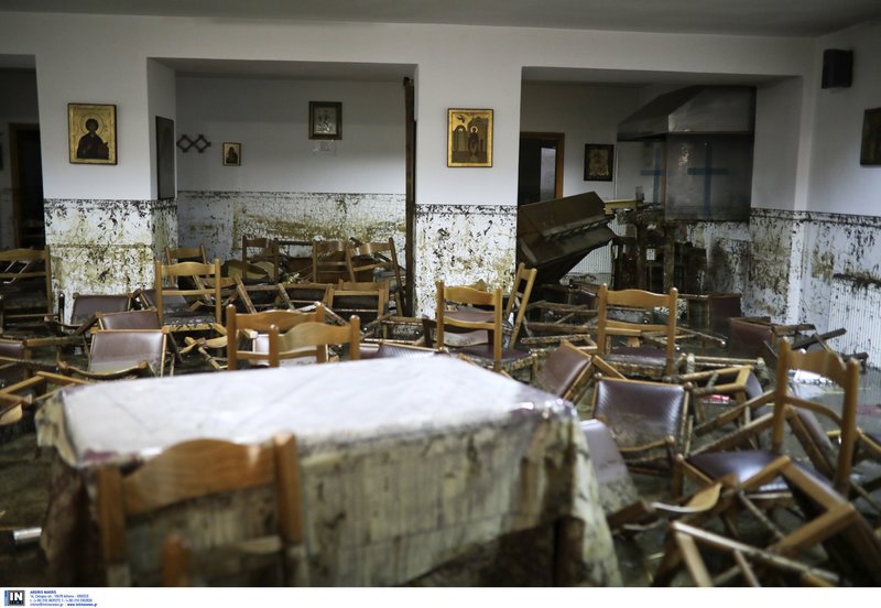 Θεσσαλονίκη: Ολοσχερής καταστροφή ναού από τις πλημμύρες -Εικόνες και σκεύη μέσα στη λάσπη [εικόνες] | iefimerida.gr 13