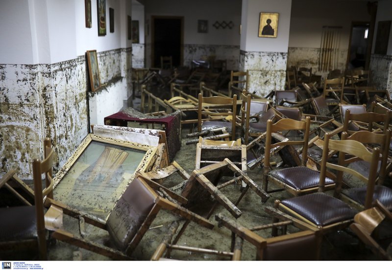 Θεσσαλονίκη: Ολοσχερής καταστροφή ναού από τις πλημμύρες -Εικόνες και σκεύη μέσα στη λάσπη [εικόνες] | iefimerida.gr 6