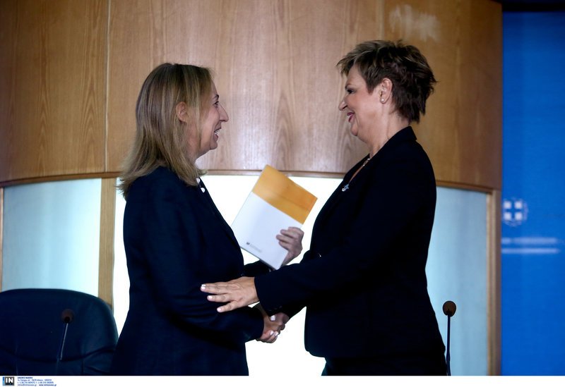 H Μαριλίζα στο υπουργείο της Ολγας -«Γιατί είπα