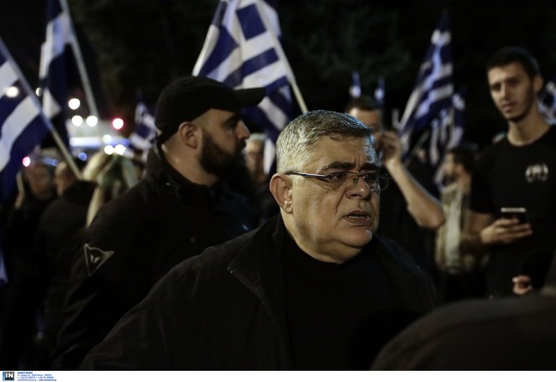 Το παρόν έδωσαν ο αρχηγός και βουλευτές της Χρυσής Αυγής -Φωτογραφία: Intimenews/ΛΙΑΚΟΣ ΓΙΑΝΝΗΣ