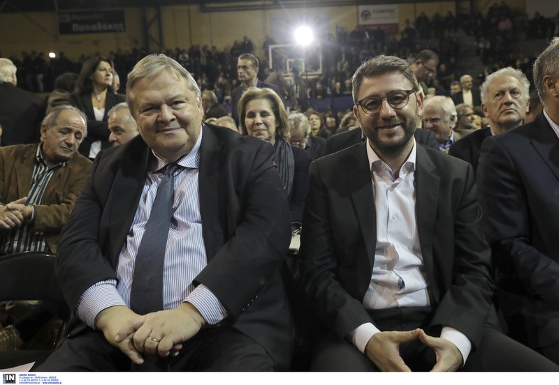 Ο Ευ. Βενιζέλος και ο Νίκος Ανδρουλάκης