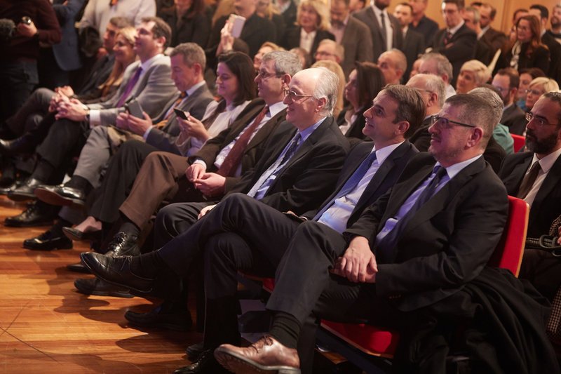 Ο Κυριάκος Μητσοτάκης παρακολουθεί την εκδήλωση της ΝΔ -Φωτογραφία: Intimenews/ΝΤΟΥΝΤΟΥΜΗΣ ΧΡΗΣΤΟΣ